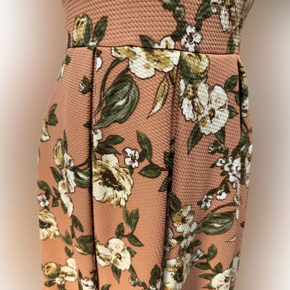 Haute Monde flowered dress. Size L sleeveless - Picture 4 of 12